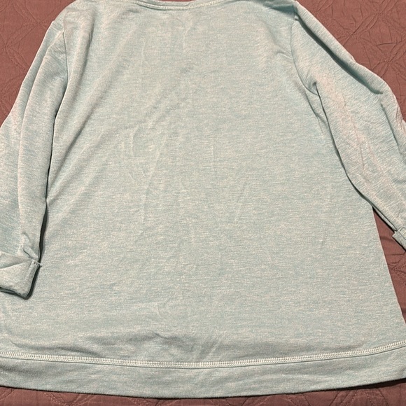 Croft & Barrow Teal 3/4 length sleeve sweater EUC - Picture 4 of 4
